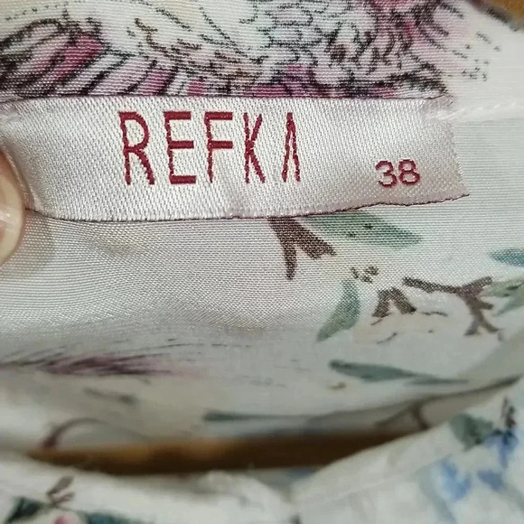 {Refka} Floral Print Long Sleeve Tunic Blouse Size 38 - Picture 7 of 9